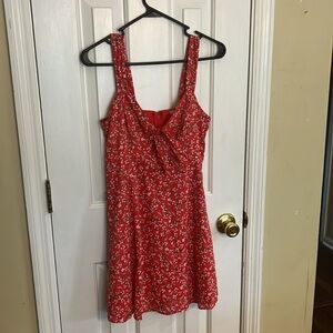 Mi Ami red floral babydoll dress - Size S